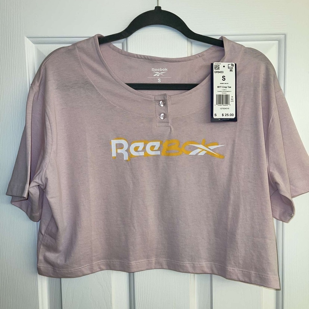 Reebok cropped top size small
